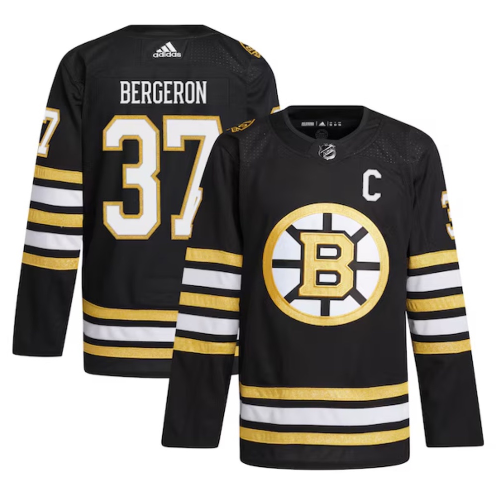 Adidas Boston Bruins Patrice Bergeron Home Authentic Primegreen Jersey (Black)